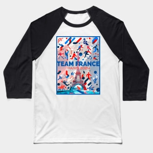 Team France - Paris 2024 Baseball T-Shirt